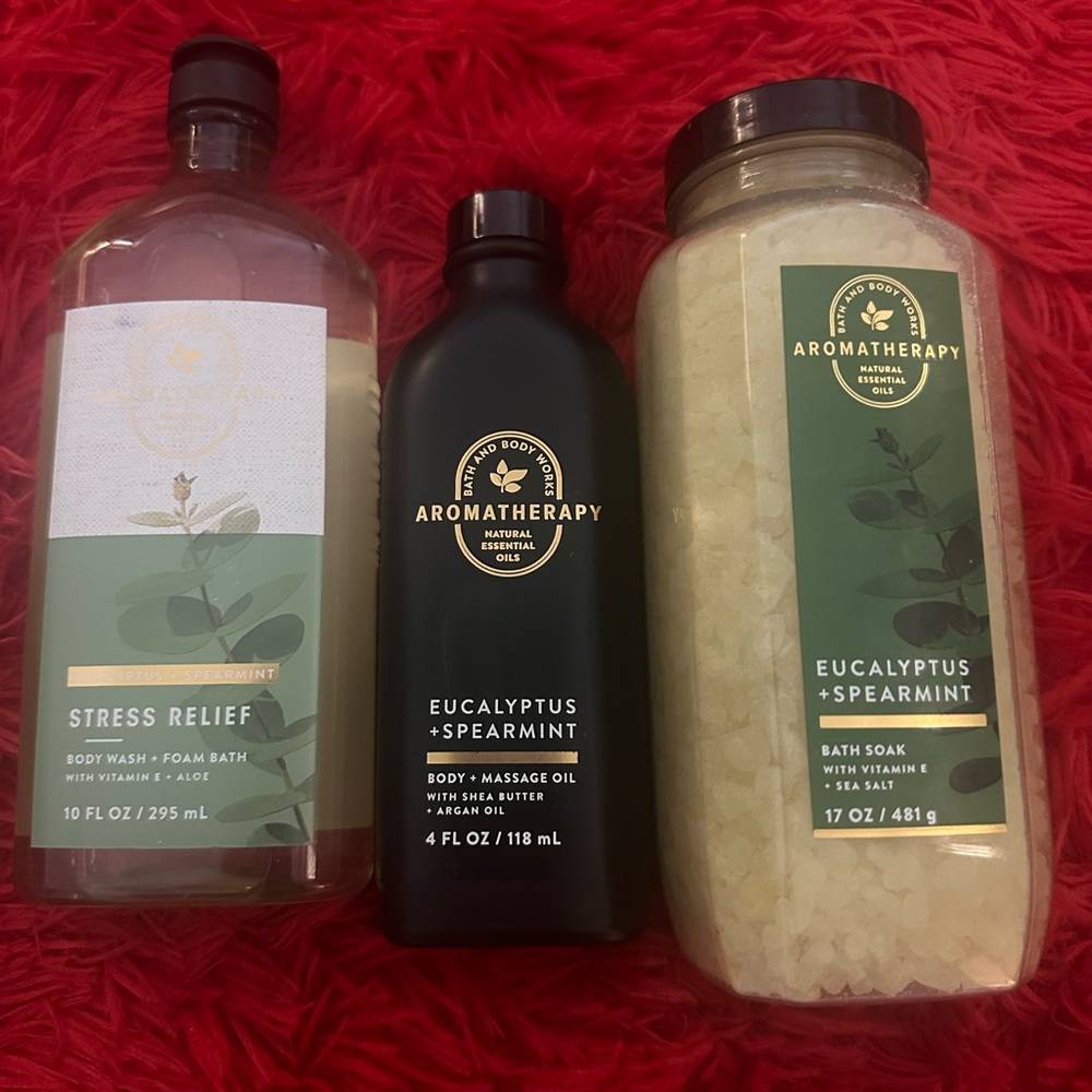 Bath Body works aromatherapy Eucalyptus + Spearmint bundle